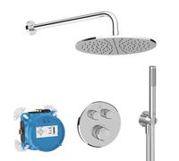 Ideal Standard - Ceratherm Navigo, Round Shower kit, 6 Pieces Shower Components, Chrome
