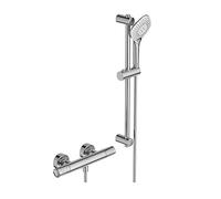 Ideal Standard Ceratherm T100 Thermostatic Shower Mixer with kit, Chrome, A7237AA