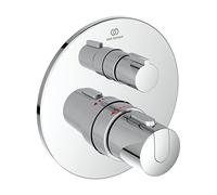 Ideal Standard Ceratherm T100 - Badethermostat UP Bausatz 2 Rosetten Durchmesser 163mm chrom