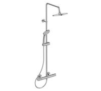 Ideal Standard Ceratherm T25+ Chrome Effect Rear Fed Thermostatic Shower Kit With 2 Heads & 1500M Hose Length