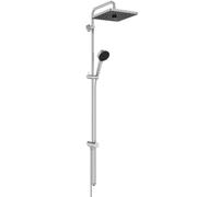 Ideal Standard Ceratwist T25+ Shower Column, Water-Saving Shower Head to Match Surface or Wall Mounted Elbow Fittings - Chrome (221x501x1120mm)