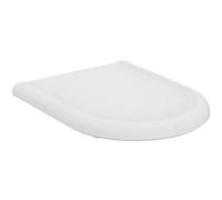 Ideal Standard Clodia Toilet seat and Cover, Rounded Shape, Durable Toilet seat, Including Hinge Set for Easy Installation, Scratch-Resistant duroplast - Italian White (355x445x45 mm)