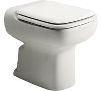Ideal Standard Conca Toilet seat with Slim, Square Design - White (Alpine) | Toilet seat made from durable material, T637801