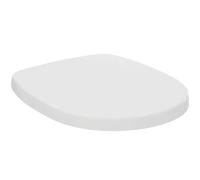 Ideal Standard Concept Toilet seat and Cover, Rounded Shape, Soft-Close seat with Quick-Release Function for Easy Cleaning, Scratch-Resistant duroplast - White (365x435x50 mm)