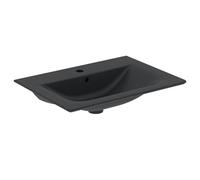 Ideal Standard Connect Air - Mbelwaschtisch 1 Hahnloch mit berlauf 640x460x165mm schwarz