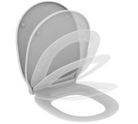 Ideal Standard Connect Air Toilet seat and Cover, Rounded Shape, with Soft-Close Mechanism and Quick-Release Function for Easy Cleaning, Scratch-Resistant duroplast - White (365x445x50 mm)