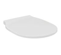 Ideal Standard Connect Air Toilet seat and Cover, Rounded Shape, Durable Wrapover seat, Including Hinge Set for Easy Installation, Scratch-Resistant duroplast - White (365x445x50 mm)
