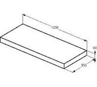 Ideal Standard Console Unit CONCA 1200x80x505mm Anthracite Matt