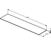 Ideal Standard Console Unit CONCA 1585x6x373mm Stone Grey