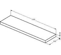 Ideal Standard Console Unit CONCA 1800x80x505mm Flamed Oak