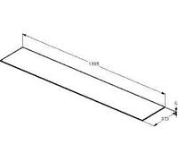 Ideal Standard Console Unit CONCA 1985x6x373mm Stone Grey