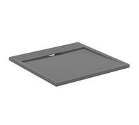 Ideal Standard Contemporary Bathroom Ultra Flat Anti Slip Concrete Square Enclosure Shower Tray 900mm Grey Stone Resin Gel Coat