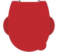 Ideal Standard D Shaped Toilet Seat Contour 21 Duroplast Red Plastic S3123 S4533GQ