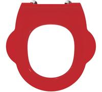 Ideal Standard D Shaped Toilet Seat Contour 21 Duroplast Red Plastic without cover S4542GQ