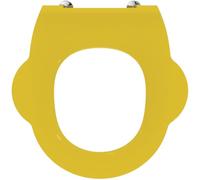 Ideal Standard Contour 21 Schools Toilet seat Ring, Kids 3-7 yrs - Yellow | Toilet seat with side handles for improved user-friendliness, S454279