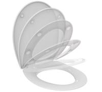 Ideal Standard D Shaped Toilet Seat Revo White with Softclosing E131801