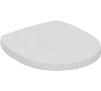 Ideal Standard Connect Space Toilet seat and Cover, Rounded Shape, Durable Toilet seat, Including Hinge Set for Easy Installation, Scratch-Resistant duroplast - White (370x395x40 mm)