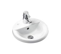 Ideal Standard E500801 Concept Sphere 38cm Countertop Washbasin 1 Tap Hole and Overflow