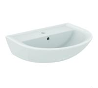 Wall Hung Basin Ideal Standard EUROVIT 1 hole, With overflow 600x175x470mm White