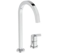 Ideal Standard Gusto - 2-Loch-Kchenarmatur Ausladung 204mm eckiger Auslauf chrom