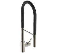 Ideal Standard - Gusto Kitchen tap, Semi-Professional, with Pull-Out Spray and Dual Spray Modes, 360° Swivel spout, 6,3 l/min, Easy to Install with EasyFix+ Fixation, PVD Finish, Silver Storm