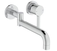 Ideal Standard - Gusto Wall-Mounted Kitchen tap, 246 mm spout Projection, with FirmaFlow Cartridge, 120° Swivel spout, Internal air Bubbler, Flush-Mounted Installation, Chrome