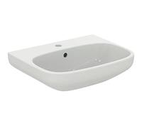 Ideal Standard - i.Life A, 55cm washbasin, Bathroom Sink with tap Hole and Overflow, E-Packaging Dedicated to Ceramic Transport, White