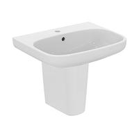 Ideal Standard i.Life A 60cm Semi Pedestal Bathroom Sink/Basin, 1 Tap Hole, T470501, White