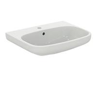 Ideal Standard - i.Life A, 60cm washbasin, Bathroom Sink with tap Hole and Overflow, E-Packaging Dedicated to Ceramic Transport, White