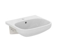 Ideal Standard i.Life A 50cm Semi-recessed Bathroom Sink/Basin, 1 tap Hole, E246701, White