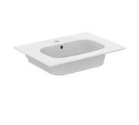 Ideal Standard - i.Life A 64 cm Rectangular Top Basin with Tap Hole and Overflow Hole White