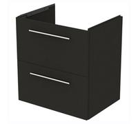Ideal Standard I.life A Matt Carbon Grey Wood Effect Wall-Mounted Bathroom Vanity Unit (H) 630mm (W) 600mm
