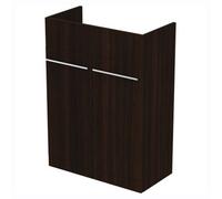 Ideal Standard I.life A Matt Coffee Oak Double Bathroom Sink Cabinet (H) 835mm (W) 600mm (D) 30Cm