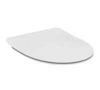 Ideal Standard i.Life A Sandwich Round Toilet Seat with Quick Release Function for Easy Cleaning, UV Resistant, Durable Duroplast, Gloss White