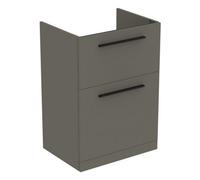 Ideal Standard I.life A Standard Matt Quartz Grey Freestanding Bathroom Vanity Unit (H) 853mm (W) 600mm