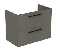 Ideal Standard I.life A Standard Matt Quartz Grey Wall-Mounted Bathroom Vanity Unit (H) 630mm (W) 800mm