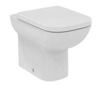 Ideal Standard I.life A White Rimless Back To Wall Square Toilet Pan With Soft Close Seat