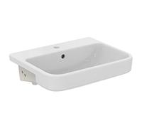 Ideal Standard i.Life B 55cm Semi-recessed Bathroom Sink/Basin, 1 tap Hole, E260401, White