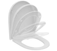 Ideal Standard i.Life O Toilet seat, Soft-Close, Wrapover - White (Alpine) | Removable toilet seat with soft-close mechanism and robust stainless steel hinges, T572201