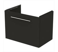 Ideal Standard I.life S Compact Matt Carbon Grey Wood Effect Wall-Mounted Bathroom Vanity Unit (H) 440mm (W) 600mm