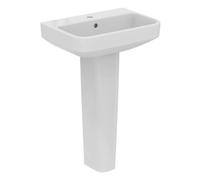 Ideal Standard I.life S Gloss White Rectangular Floor-Mounted Full Pedestal Basin (H)84.5Cm (W)55Cm