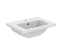 Ideal Standard I.life S Gloss White Rectangular Wall-Mounted Vanity Basin (W)50Cm