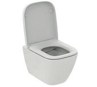 Ideal Standard I.Life S RimLs+ Special Little Space Hanging Toilet Bowl with Length 60 cm Lid and Brake White T500101