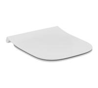 Ideal Standard i.Life S Toilet seat and Cover, Angular Shape, Soft-Close seat with Quick-Release Function for Easy Cleaning, Scratch-Resistant duroplast - White (360x410x50 mm)