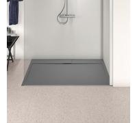 Ideal Standard i.life Ultra Flat S Non Slip Shower Tray 1800 x 800mm Concrete Grey - T5236FS