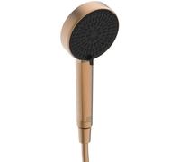 Ideal Standard Idealrain Alu+ Multi Function handspray, with Two Spray Modes Switched by a Rotary Control, Water-Saving Shower Head with EasyClean nozzles - Bronze (100x56x232 mm)