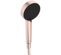 Ideal Standard Idealrain Alu+ Multi Function handspray, with Two Spray Modes Switched by a Rotary Control, Water-Saving Shower Head with EasyClean nozzles - Rosé (100x56x232 mm)