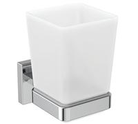 Ideal Standard IOM Square Frosted Glass Toothbrush Holder, E2204AA