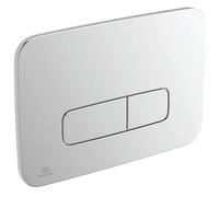 Ideal Standard Oleas M3 mechanical dual flush plate. Matt chrome. R0123JG