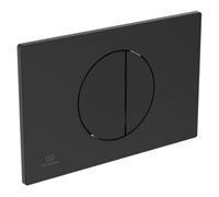 Ideal Standard Oleas M5 Matt Black Dual Flushing Plate (H)150mm (W)230mm